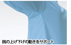 腕の上げ下げの動きをサポート